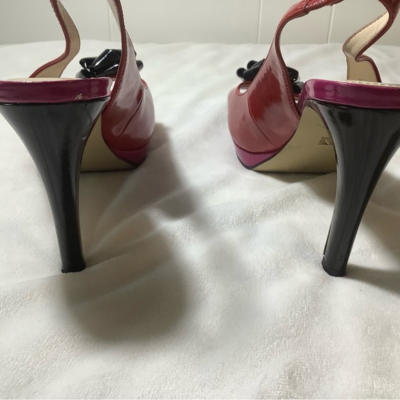 ANNE KLEIN high heels black and red size 8.5 M - Picture 12 of 12